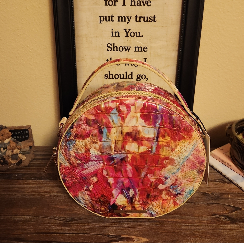 Brahmin Lane Multicolor Round Crossbody Bag NWT